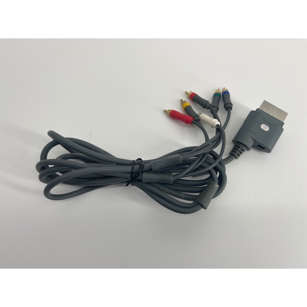 Microsoft Xbox 360 Component HD AV Cable Gray Fair X801255-100 HDTV Adapter